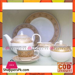 Solecasa 24 Pcs Tea Set - Ceramic Ware - Printed