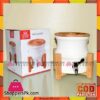Solecasa Beverage dispenser With Wooden Stand & Lid - Ceramic - White