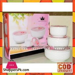 Solecasa Bowl Set With Lid - Set Of 3 - Ceramic