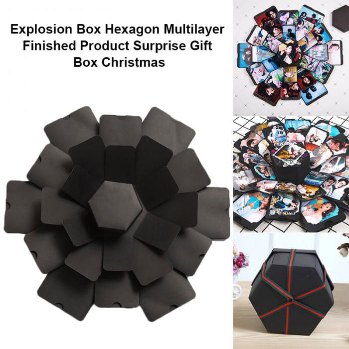 Surprise Case Explosion Box Multilayer Surprise Diy Photo Album Hexagon For Gift