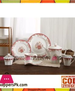 Tea Set With Serving Plates Set of 24 Pcs - Printed
