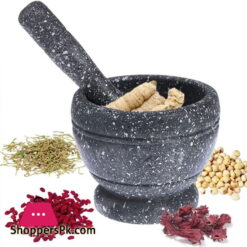 Unbreakable Mortar & Pestle Amamdasta Kitchen Utensil (Granite Grain)