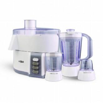 Super Asia Juice Extractor JE-1060 (4 In 1), Juicer, Blender, Mill, Mixture In One, 2 Speed Level With Pulse Function, Stainless Steel Blades And Filter