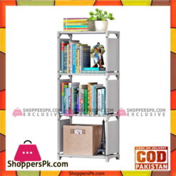 4 Tiers Fabric Kids Small Waterproof Home Furniture Children Books Closet Storage - 16.54 x 10.24 x 37''(L x W x H)