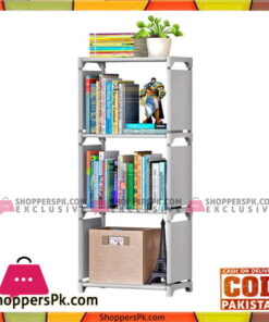 4 Tiers Fabric Kids Small Waterproof Home Furniture Children Books Closet Storage - 16.54 x 10.24 x 37''(L x W x H)