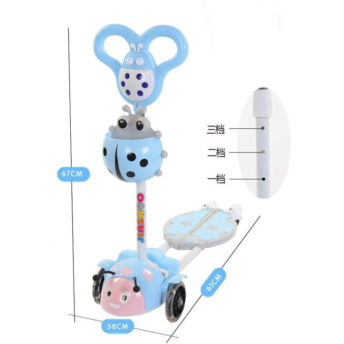 4-Wheel Skateboard With Led Light Wheels For Children