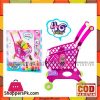 46 PCS Plastic Children Shopping Basket Kitchen Game