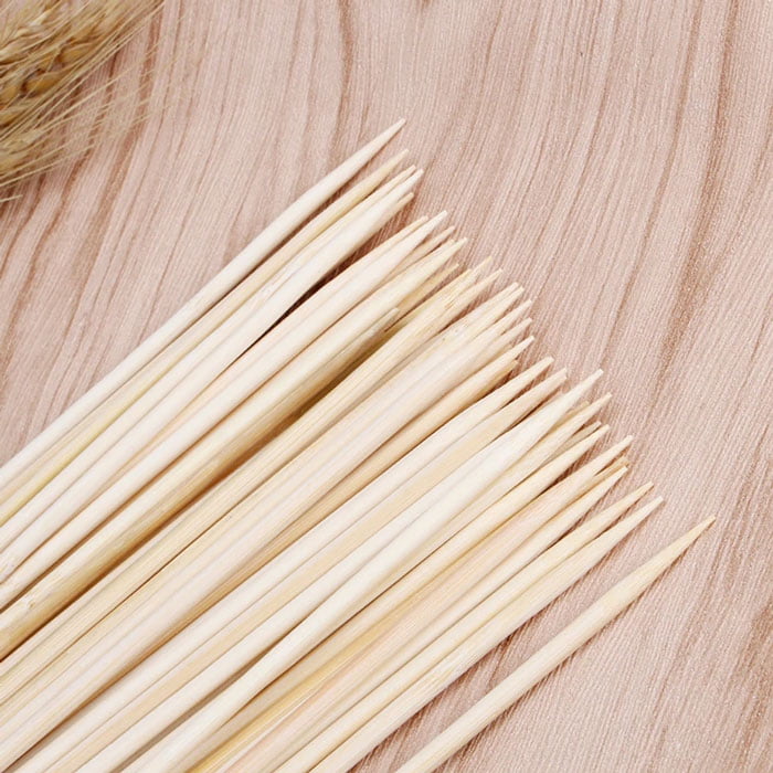50Pcs Long Bamboo Skewers 12 Inch Bbq Wooden Sticks
