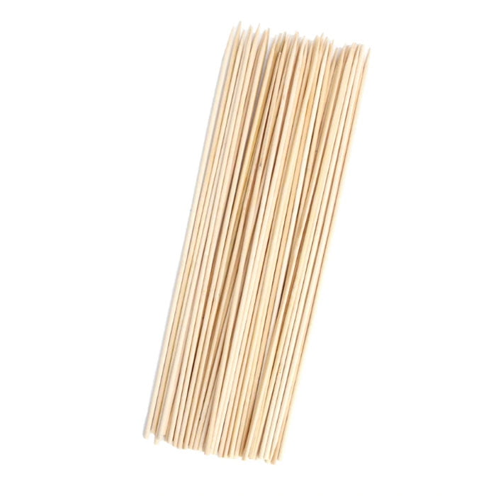 50Pcs Long Bamboo Skewers 12 Inch Bbq Wooden Sticks