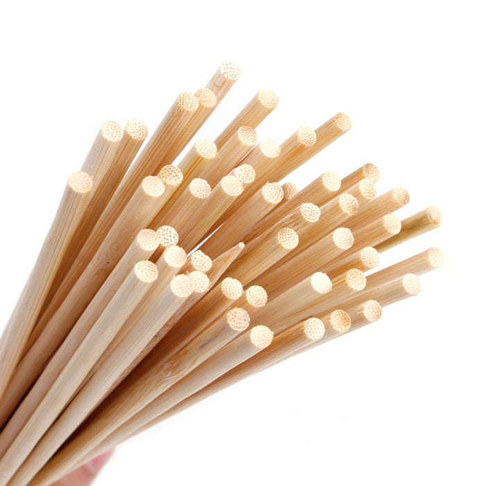50Pcs Long Bamboo Skewers 12 Inch Bbq Wooden Sticks