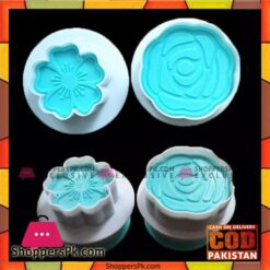 Blue Dogwood Plunger Fondant Cutter 2 Piece