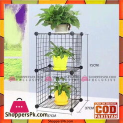 Intelligent Plastic Portable Grill + Cube Cabinet - 2 Cube