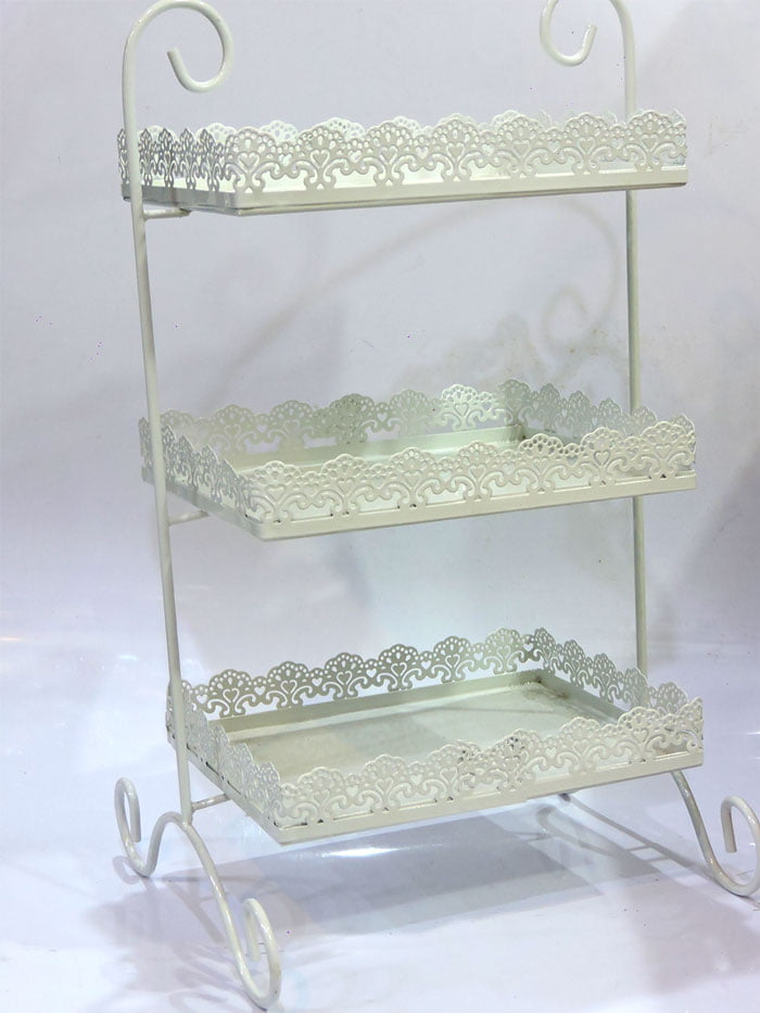 Fancy 3 Layer Plain Cake Stand