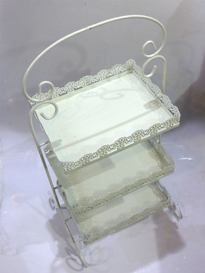 Fancy 3 Layer Plain Cake Stand