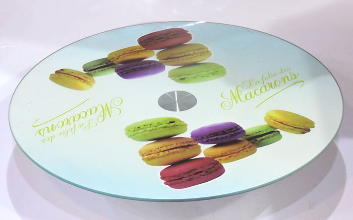 Fancy Colorful Plain Cake Stand 12.5 Inches