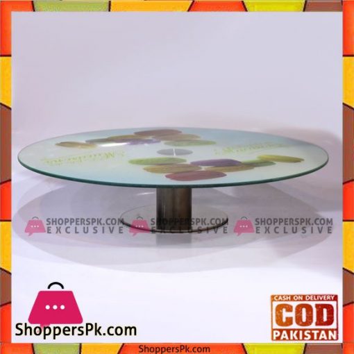 Fancy Colorful Plain Cake Stand 12.5 Inches