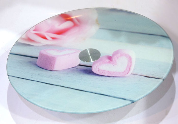 Fancy Colorful Plain Cake Stand 11.5 Inches