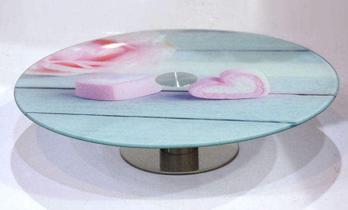 Fancy Colorful Plain Cake Stand 11.5 Inches