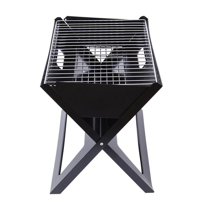 Folding Barbecue Grill Rack Compact Charcoal Bbq Tools For Outdoor