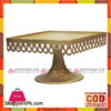Golden Antique Design Cake Stand 9.5 Inches