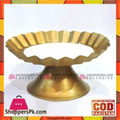 Golden Antique Design Cake Stand 8 Inches