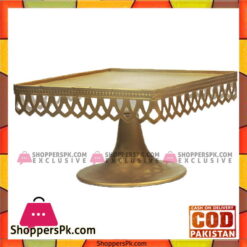 Golden Antique Design Cake Stand 7 Inches