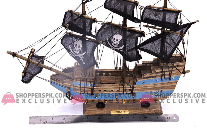 Table Decoration Wooden Material Pirate Ship