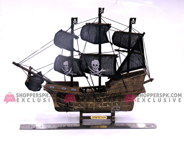 High Quality Table Decoration Wooden Confection Ship