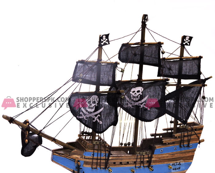 Table Decoration Wooden Material Pirate Ship