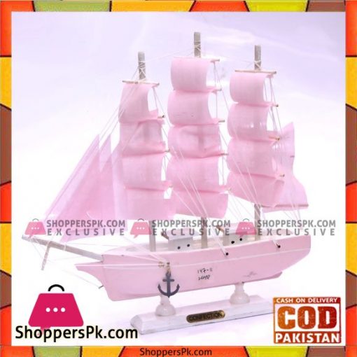Table Decoration White Beautifull Wooden Confection Ship