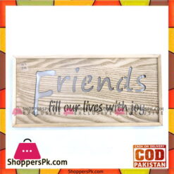 Wall Hanging Led Light Wooden Frame