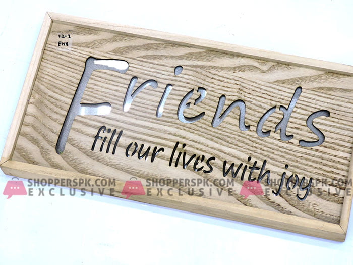 Wall Hanging Led Light Wooden Frame