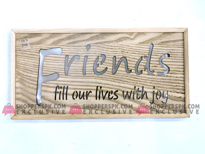 Wall Hanging Led Light Wooden Frame