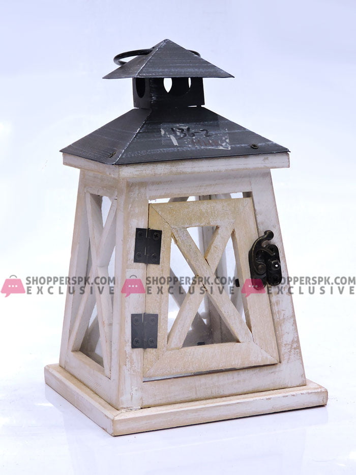 Home Decorative Wooden Lantern Candle Holder