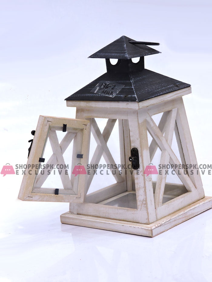 Home Decorative Wooden Lantern Candle Holder