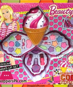 Kids Playing Barbie Ice cream Makeup Set