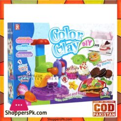 Kids Playing Color Clay Die