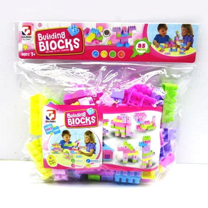 Kids Playing Magic Building Blocks