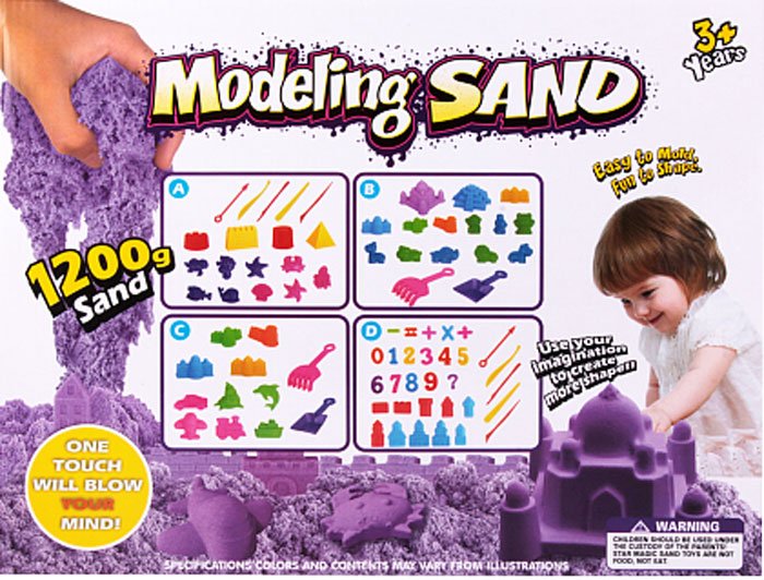 Kids Playing Modeling Sand Toys Magic Sand 1200grm