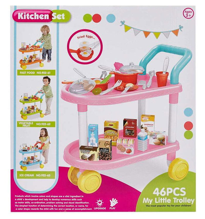 Kitchen Play Set With Accessories 46 Piece