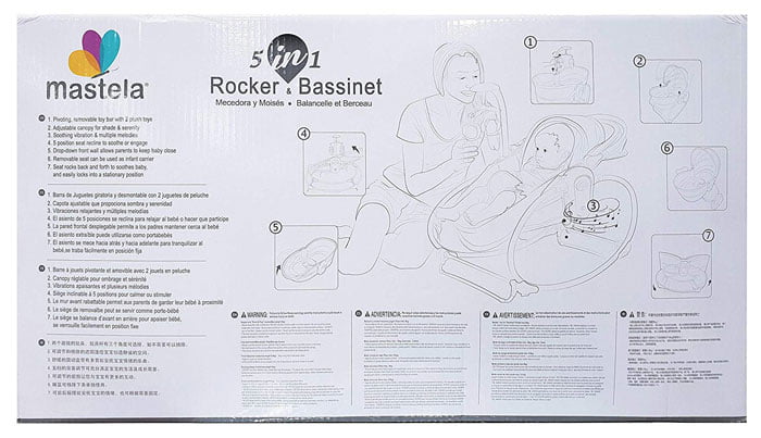 Mastela 5 In 1 Rocker Bassinet Set