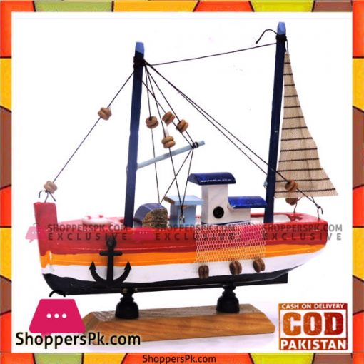 Table Decoration Wooden Material Fishing Boat