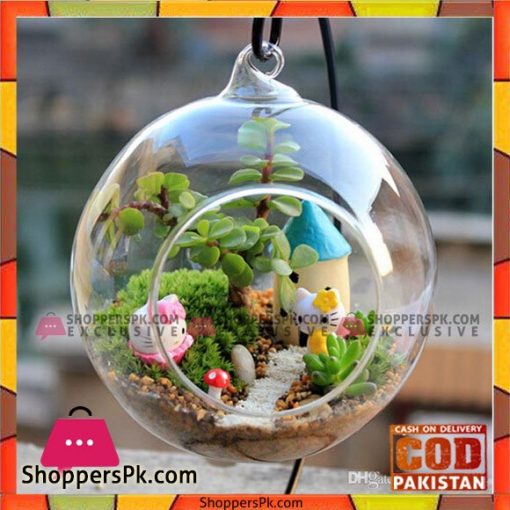 Terrarium Landscape Glass Transparent Ball Shape Hanging Glass Vase Flower Plants