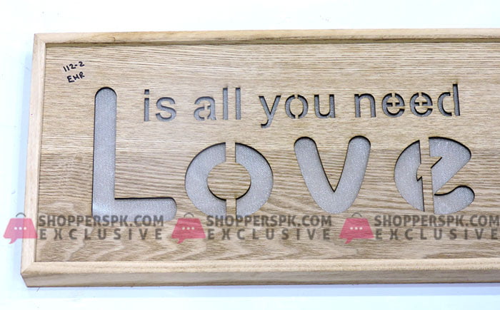 Wall Hanging Led Light Wooden Frame