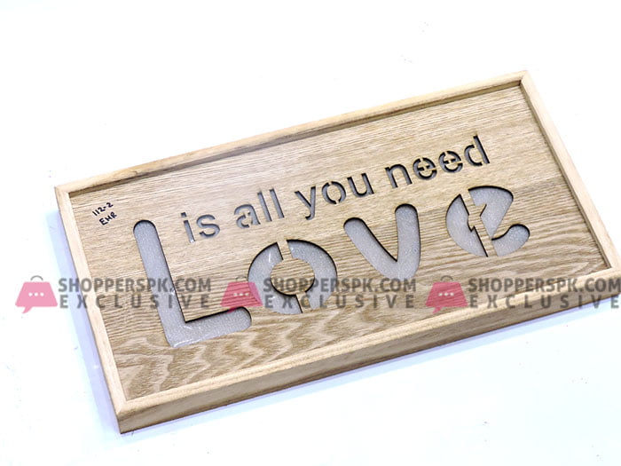 Wall Hanging Led Light Wooden Frame