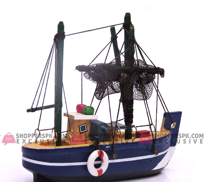 Table Decoration Small Wooden Material Fishing Boat 6 Table Decoration Small Wooden Material Fishing Boat