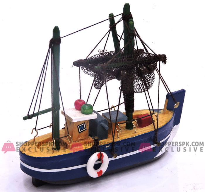 Table Decoration Small Wooden Material Fishing Boat