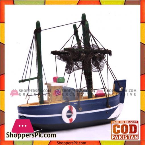 Table Decoration Small Wooden Material Fishing Boat