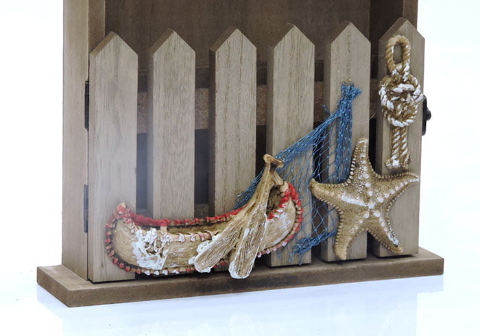 Wooden Key Cabinet Holder With Door Lock