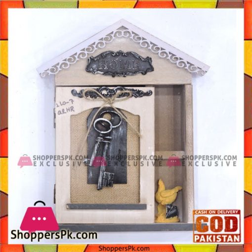 Wooden Key Cabinet Holder With Door Lock